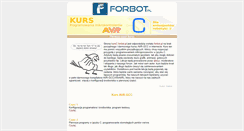 Desktop Screenshot of kursc.forbot.pl