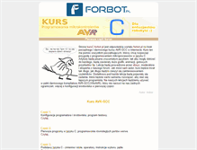 Tablet Screenshot of kursc.forbot.pl